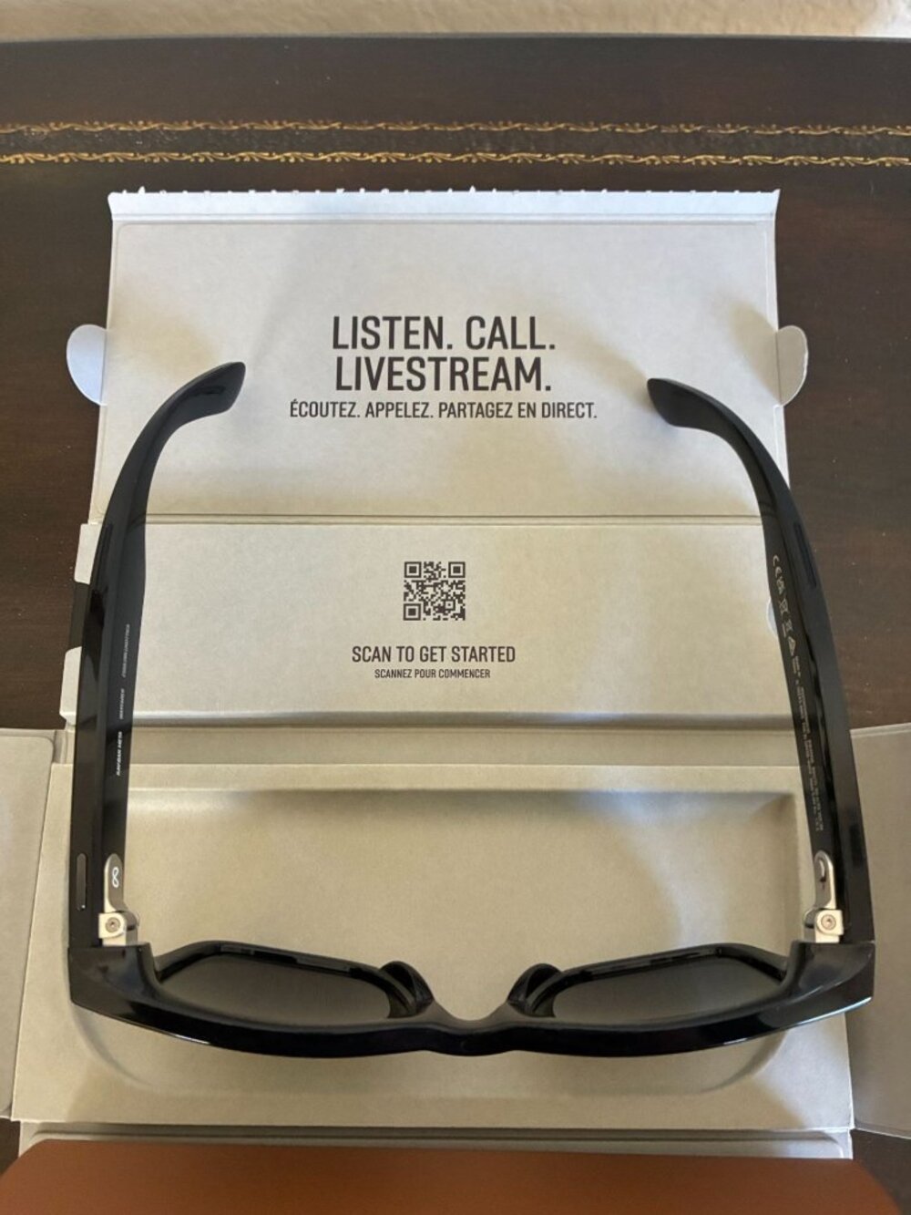 Genuine Ray-Ban Meta Wayfarer Gen1 Smart Glasses RW4006 Shiny Black G15 Green - Picture 8 of 13